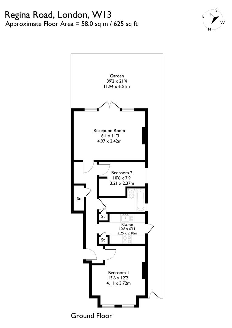 Ground Floor Flat, 25, Regina Road, West Ealing floorplan