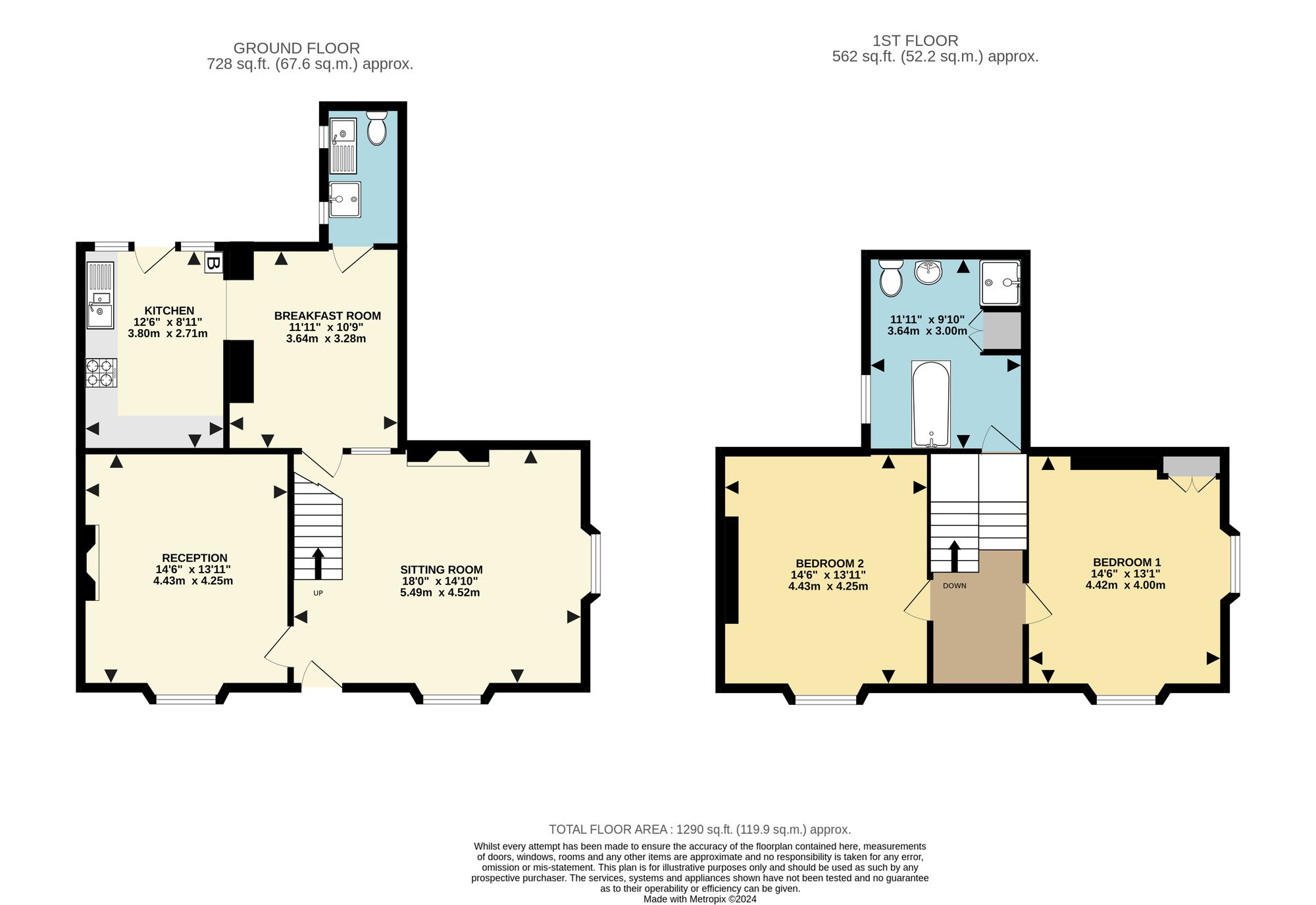 1 All Saints Road, Torquay floorplan