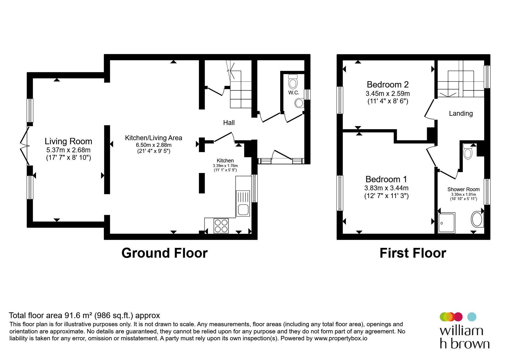94, Glebelands, Harlow floorplan