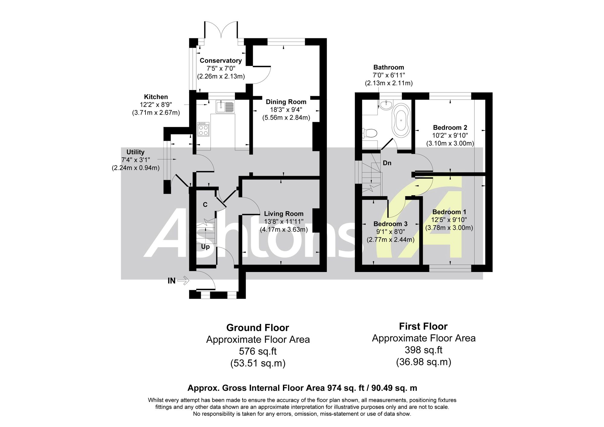 1 Oakfield Drive, Widnes floorplan
