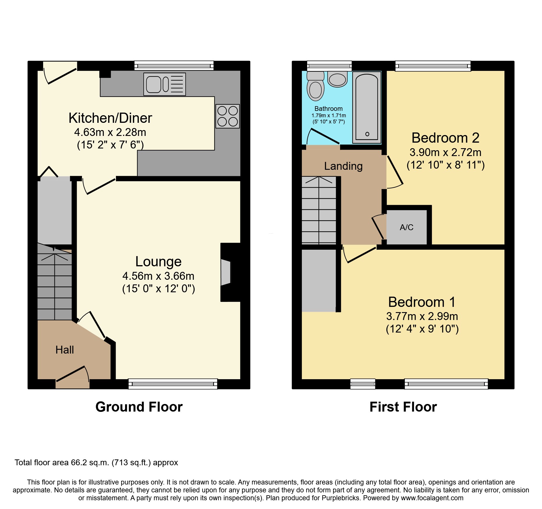 44, Ambleside Crescent, Warrington floorplan