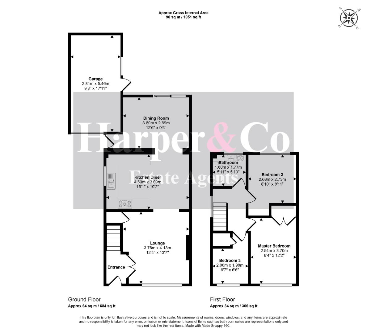 57, Dovedale Road, Stockton-On-Tees floorplan
