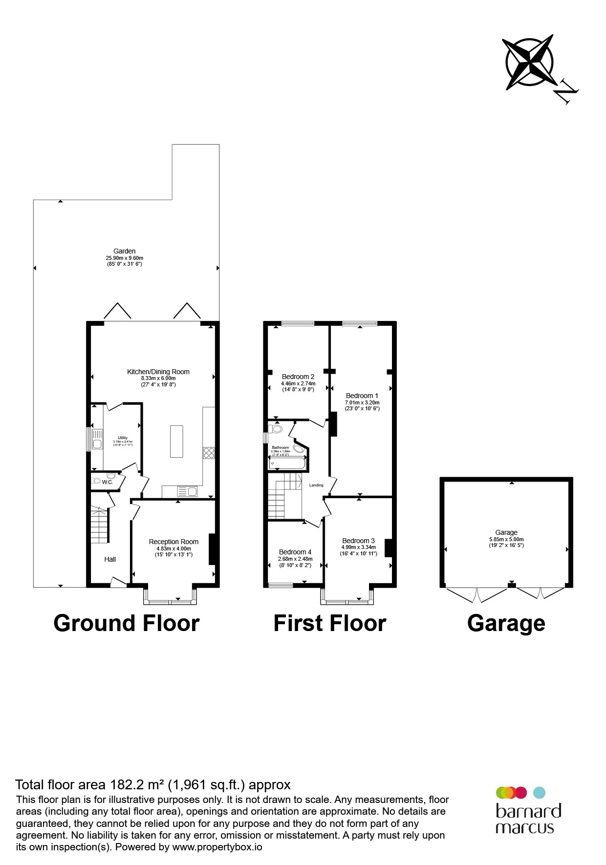 85, Byng Road, Barnet floorplan