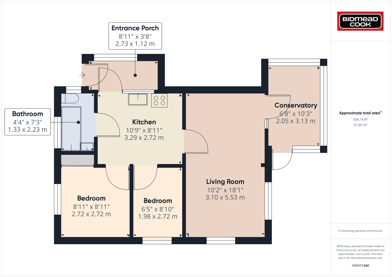 3, Wyelands Park, Lydbrook floorplan