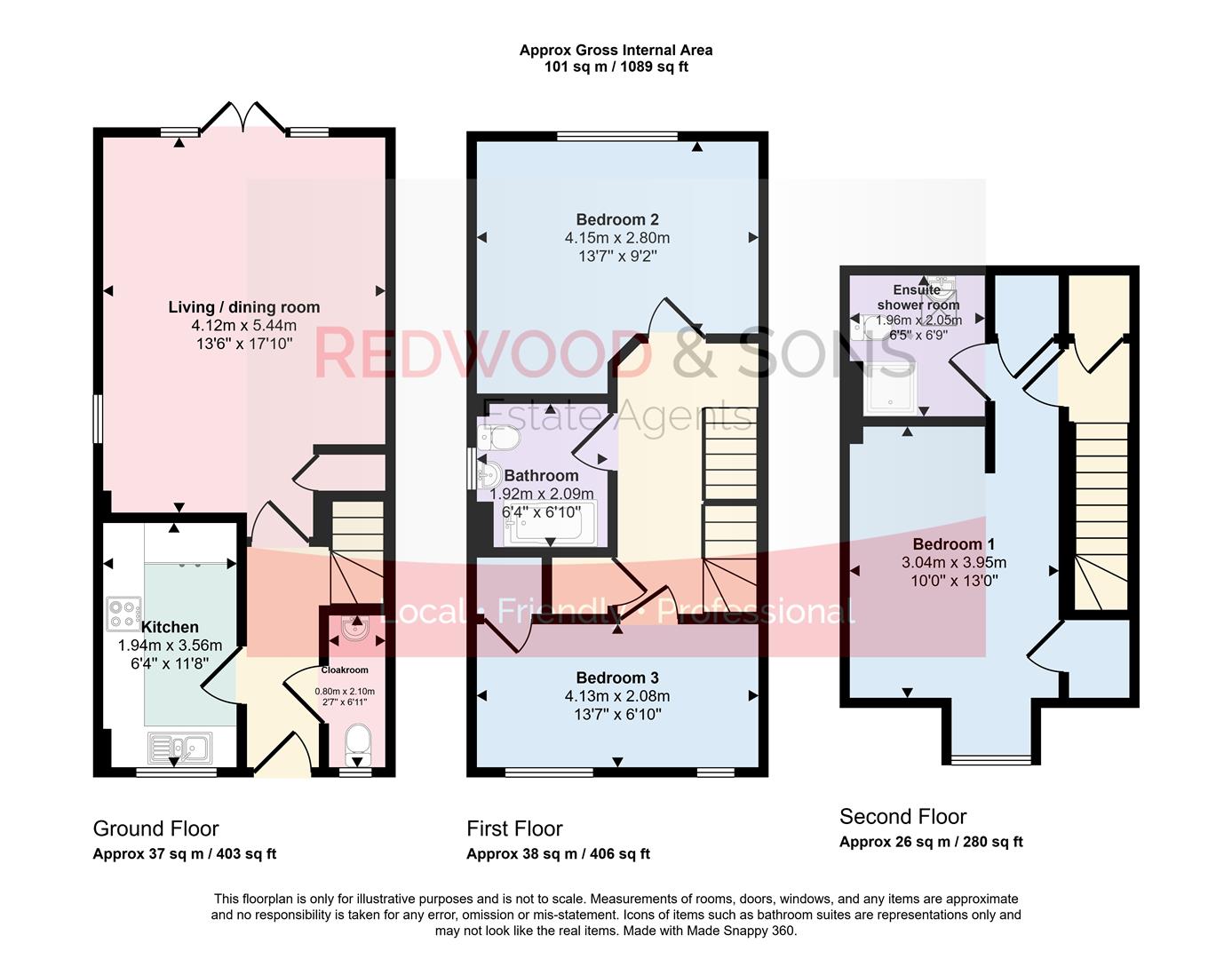 11, Kings Close, Yapton floorplan