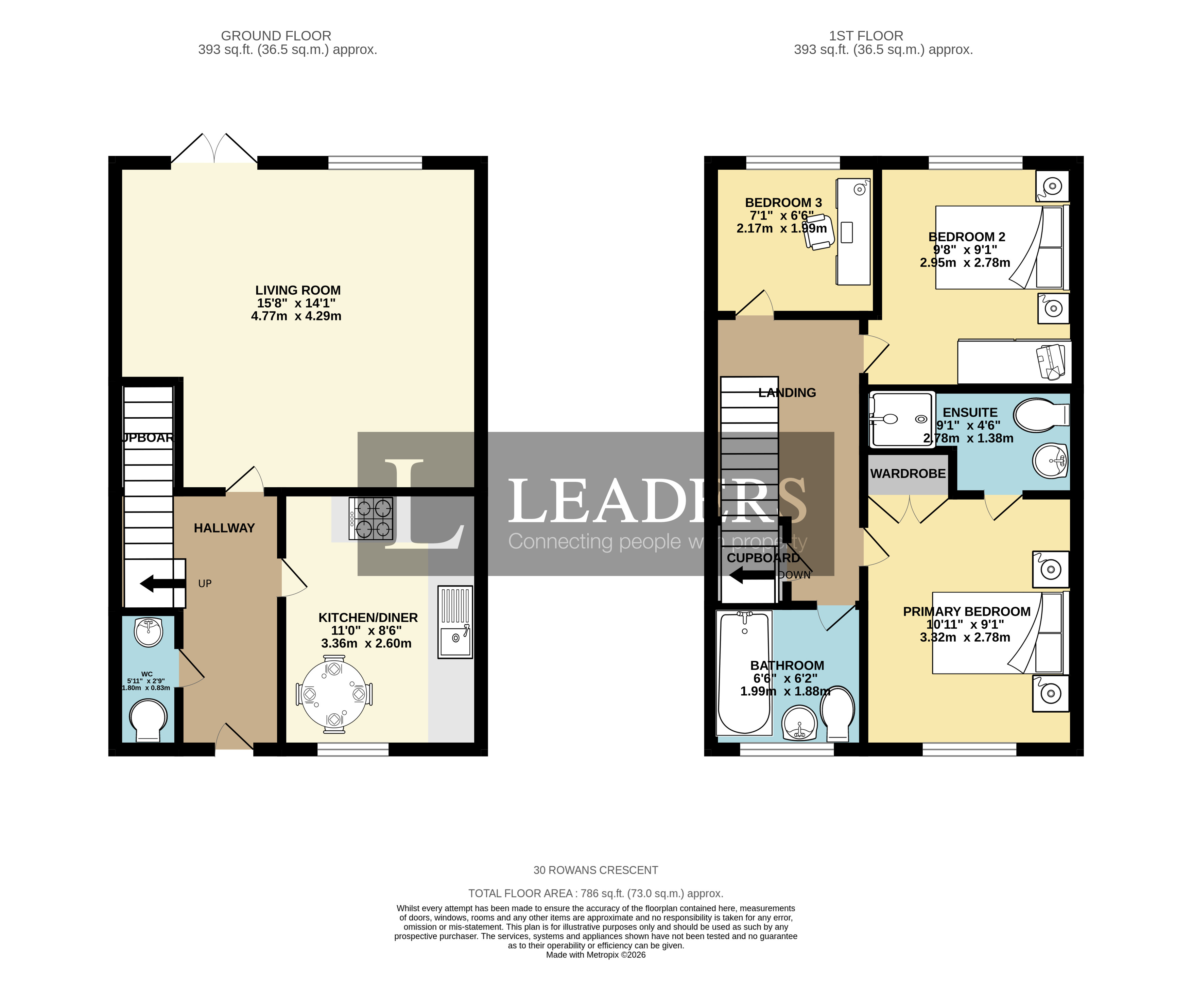 Rowans Crescent, Nottingham floorplan