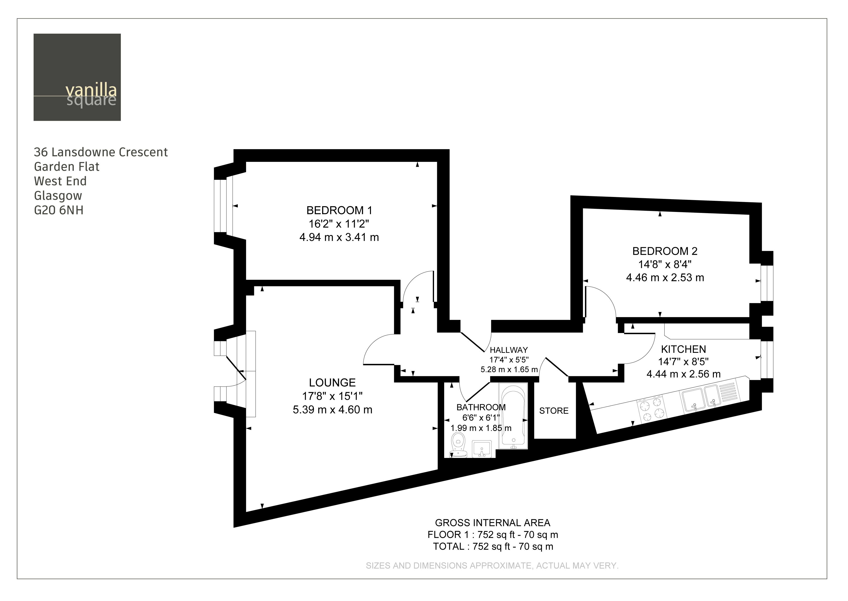 Lansdowne Crescent, Glasgow G20, 2 bedroom flat for sale 63721850