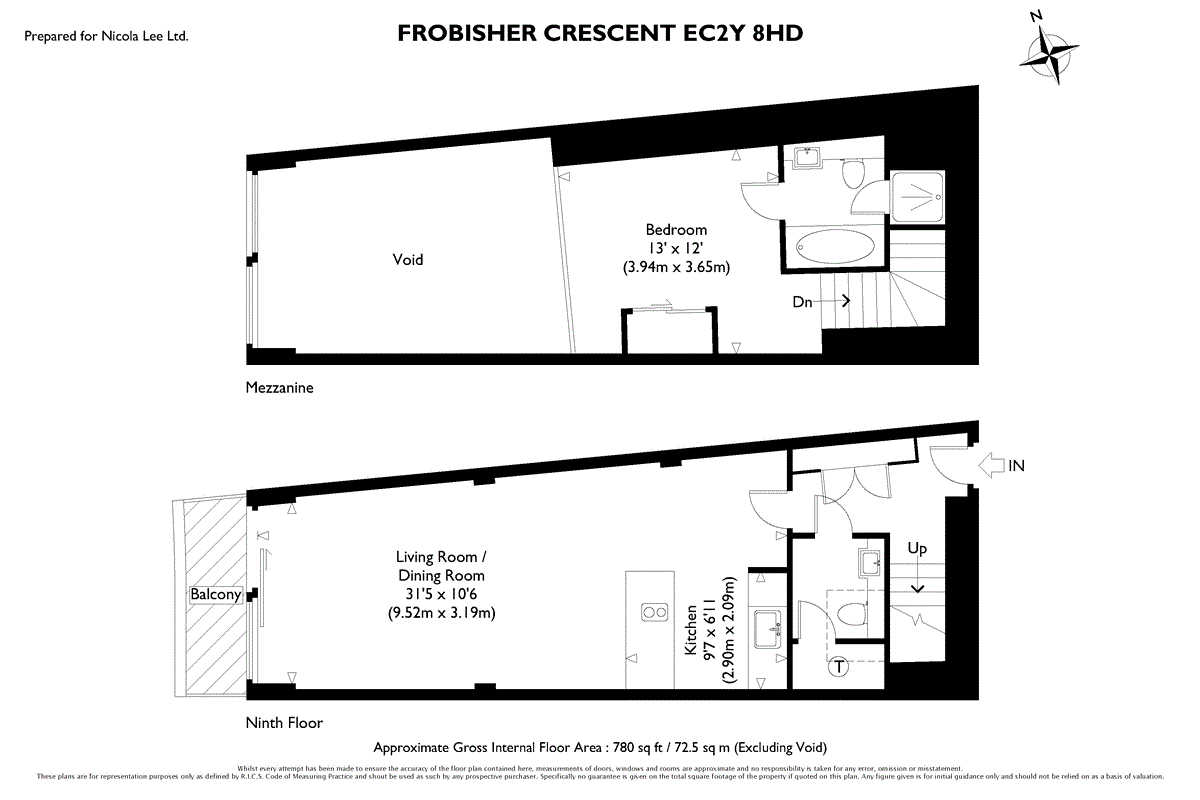 Frobisher Crescent, Barbican, London EC2Y, 1 bedroom flat to rent