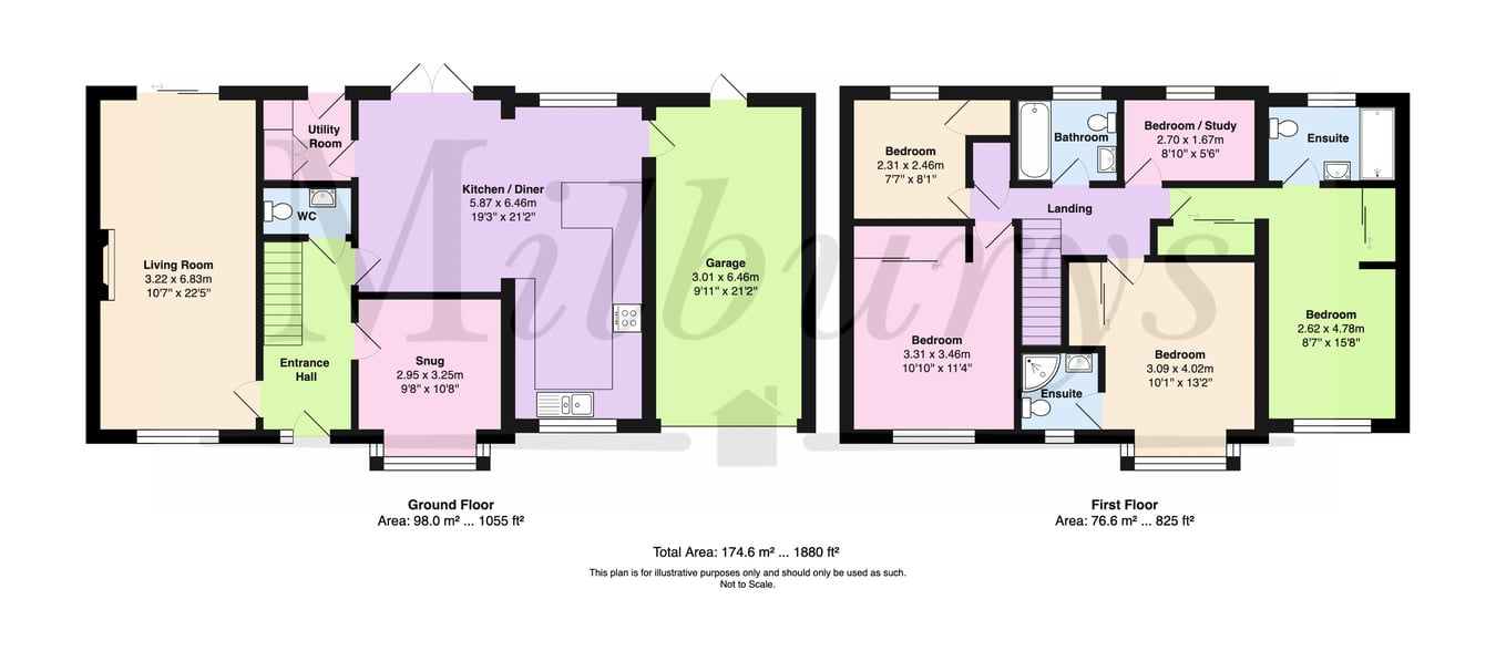 6, Long Croft, Yate floorplan