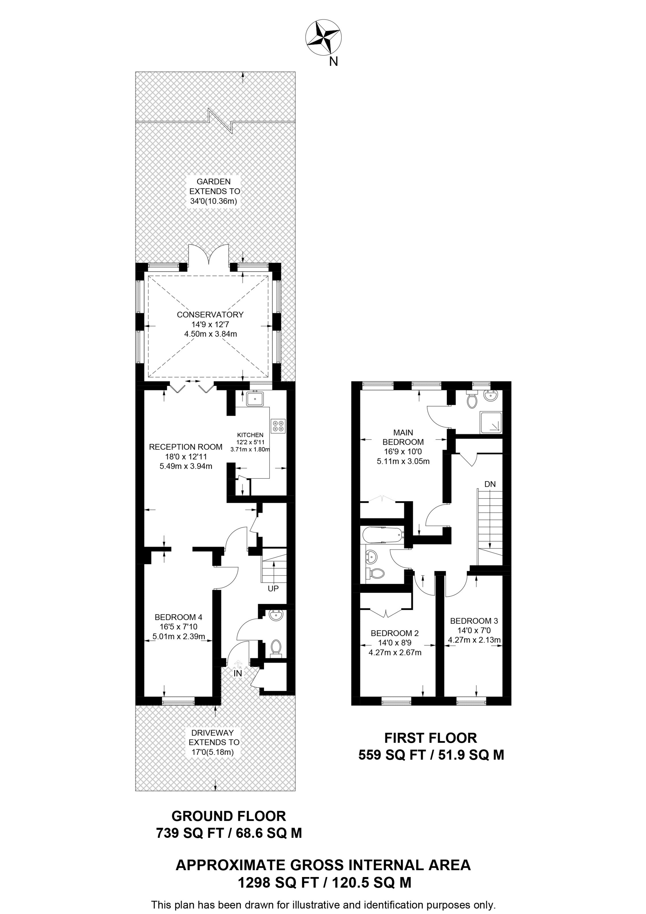 Osier Crescent, Muswell Hill floorplan
