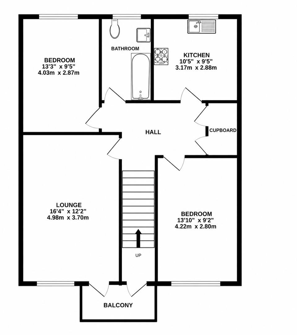 7 Fairway House, Eldon Avenue, Borehamwood floorplan