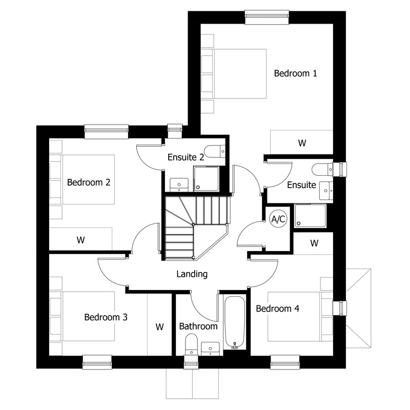 Plot 42 (Petworth), Hunston Road, Bury St. Edmunds floorplan