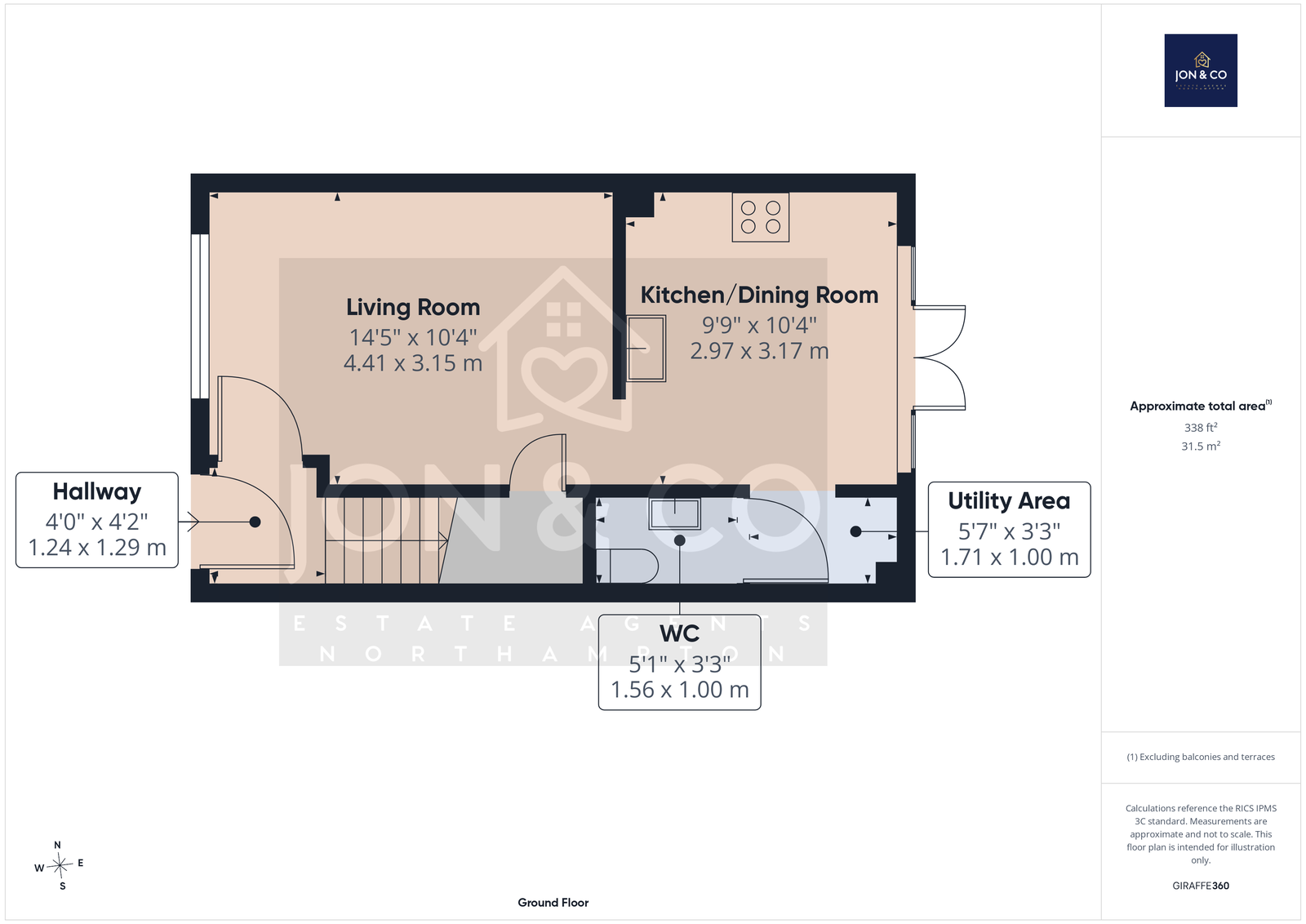 4, Hanging Barrows, Northampton floorplan