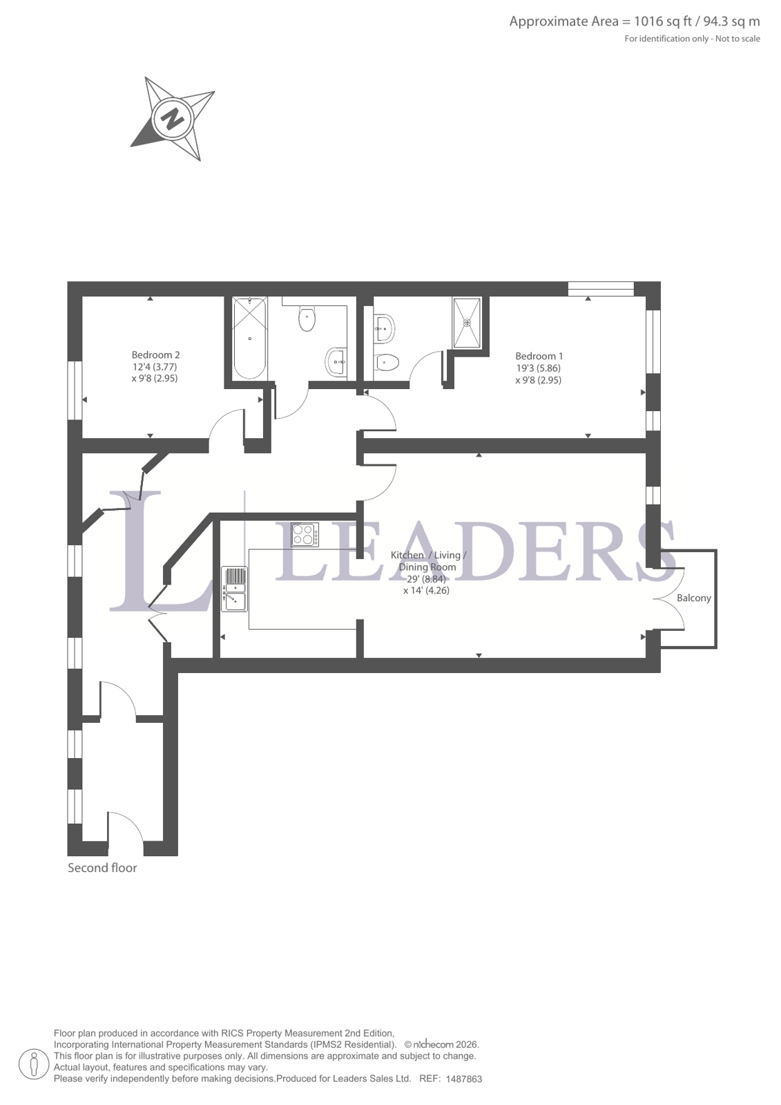 Flat 18, The Albany,, Gloucester Square, Hampshire floorplan