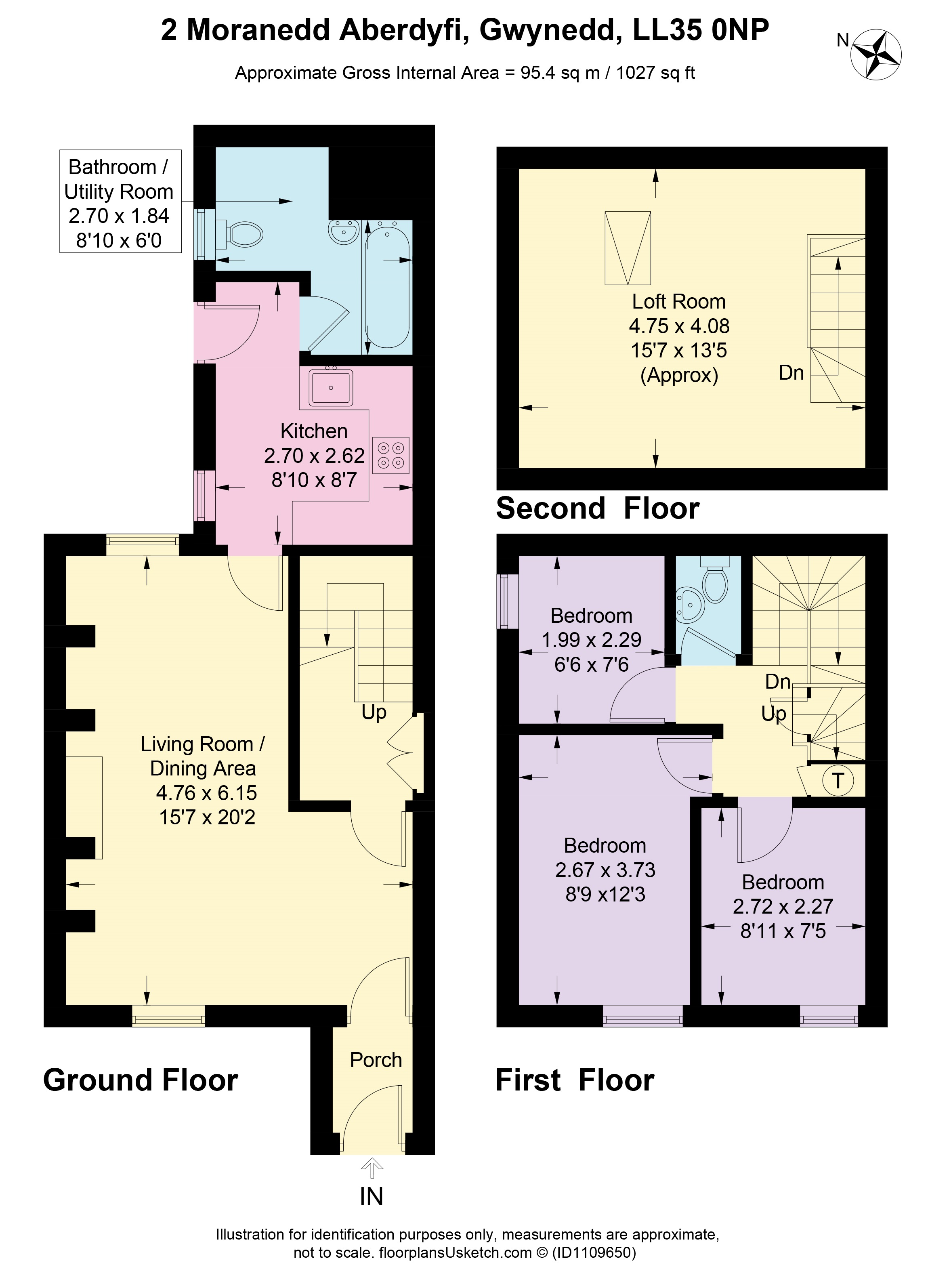 Moranedd, Aberdyfi, Gwynedd, LL35 floorplan