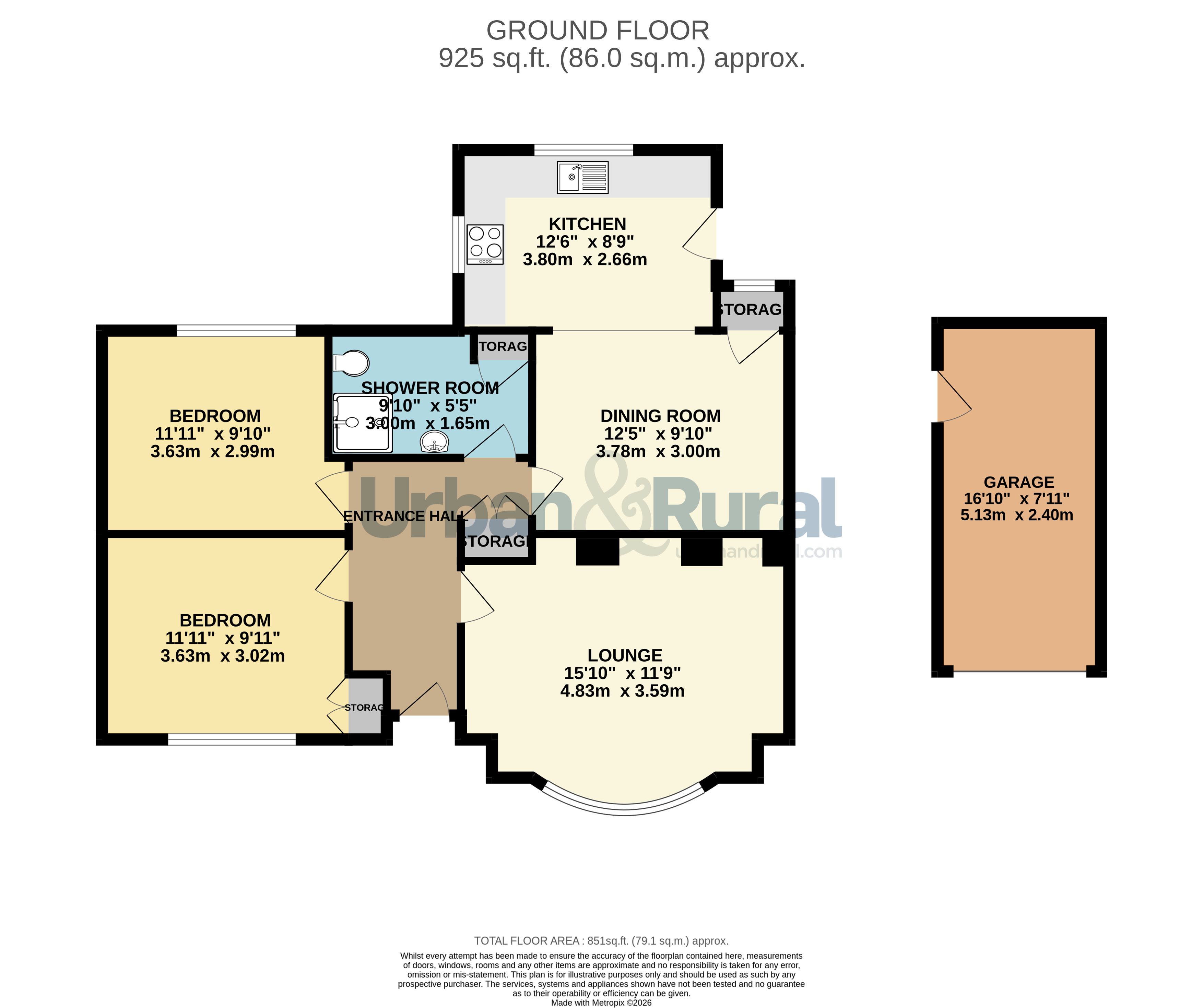 2, Bowhill, Bedfordshire floorplan