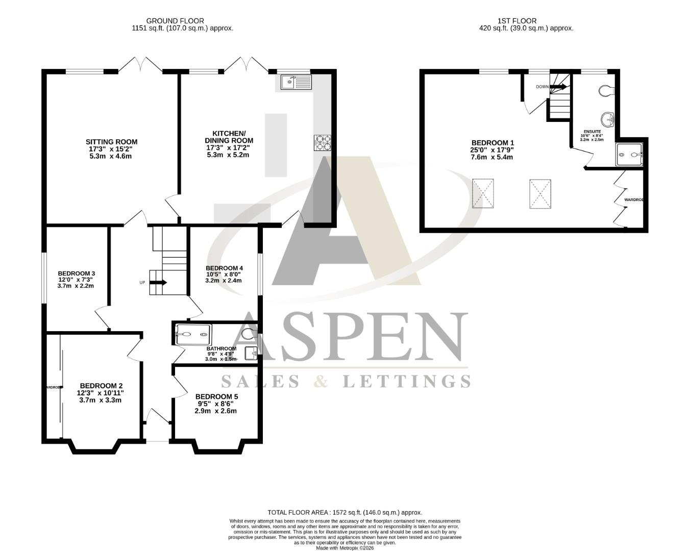 15, Kenilworth Road, Ashford floorplan