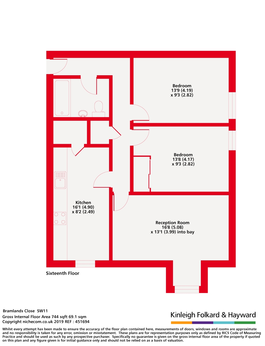 Bramlands Close, London floorplan
