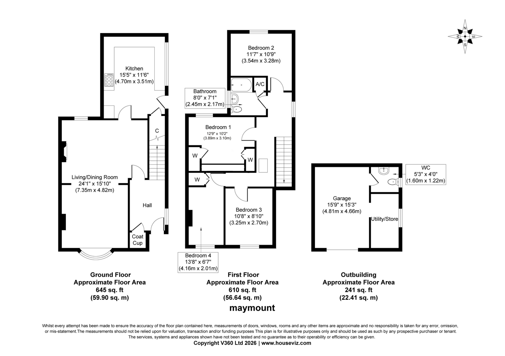 Maymount, Spring Grove Lane, Tenbury Wells floorplan