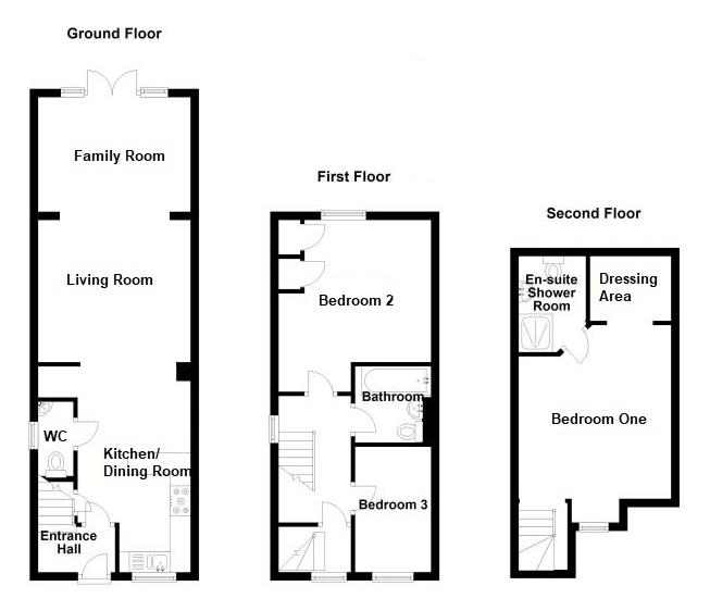 43, Graces Field, Stroud floorplan