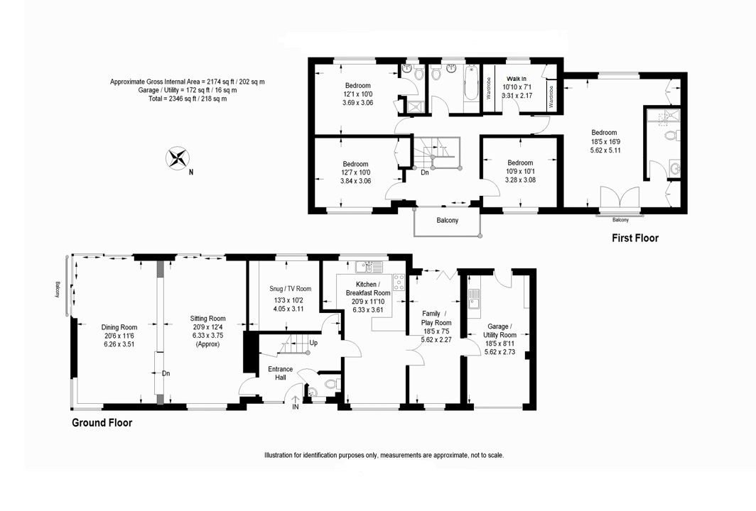 2 Cedarways, Farnham floorplan