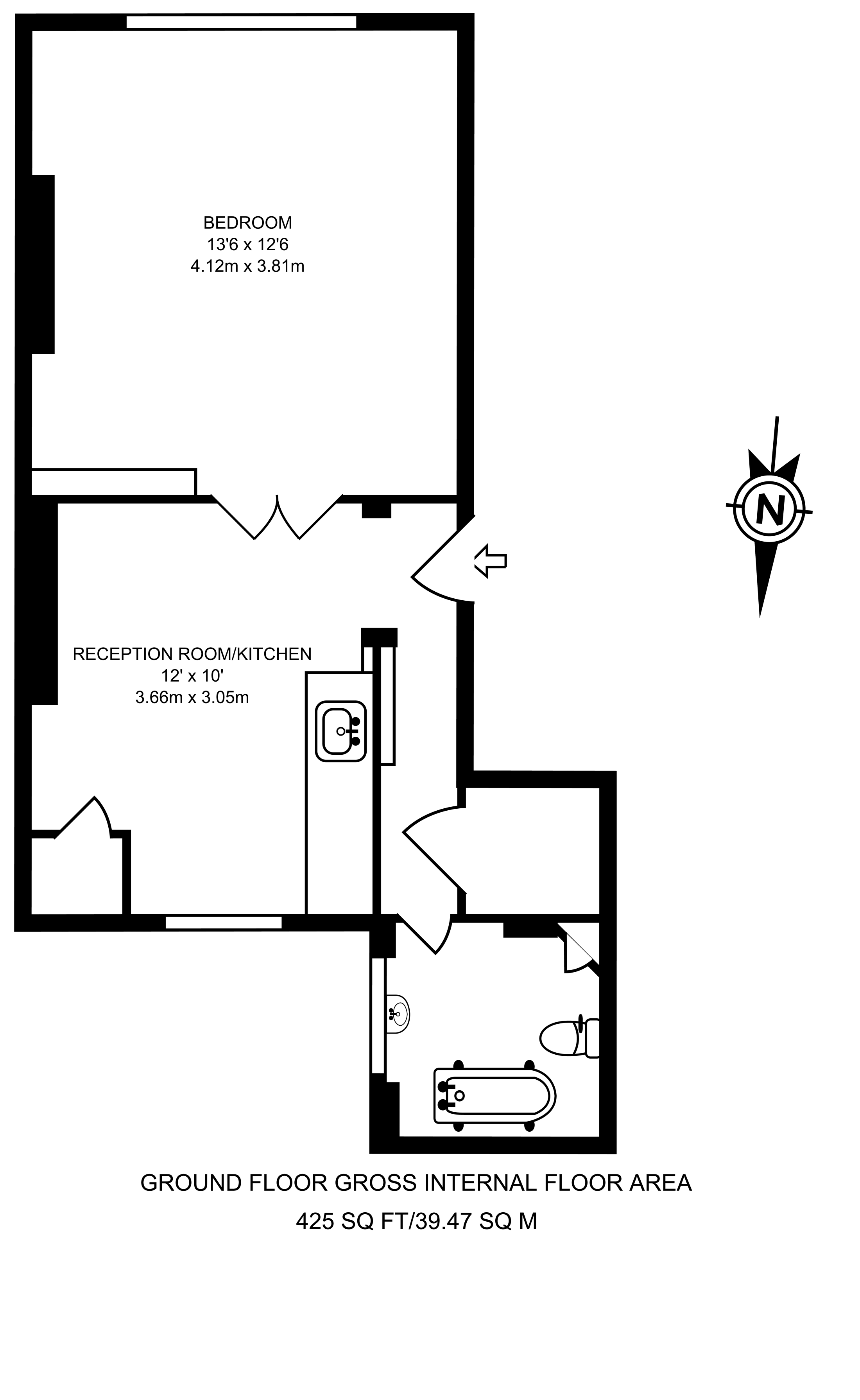 1 Bedrooms Flat to rent in Delancey Street, Camden NW1