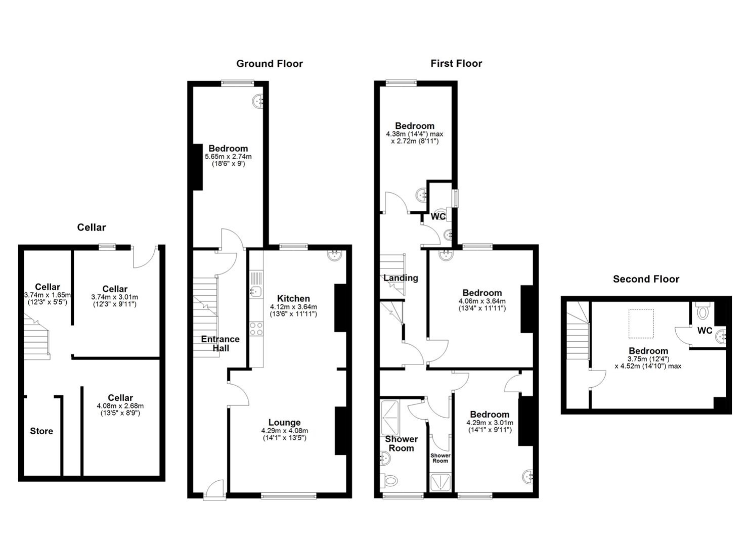 427, Glossop Road, Sheffield floorplan