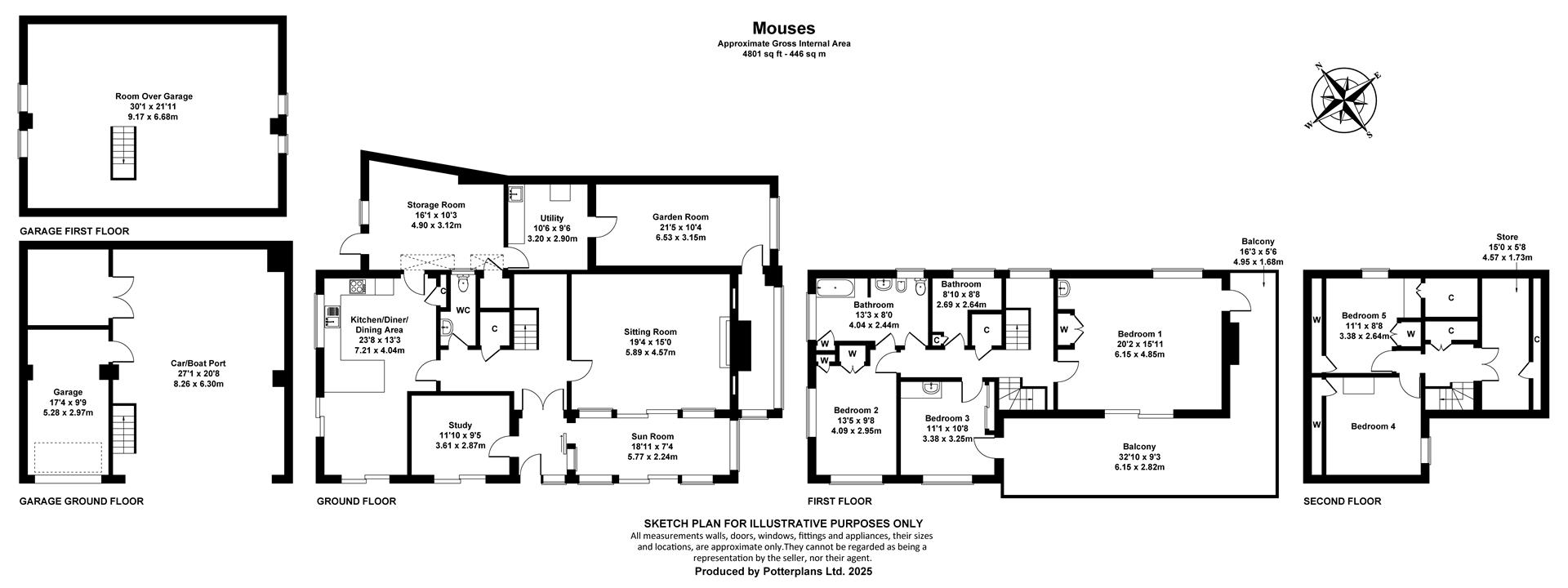 Mouses, Puckpool Hill, Seaview floorplan