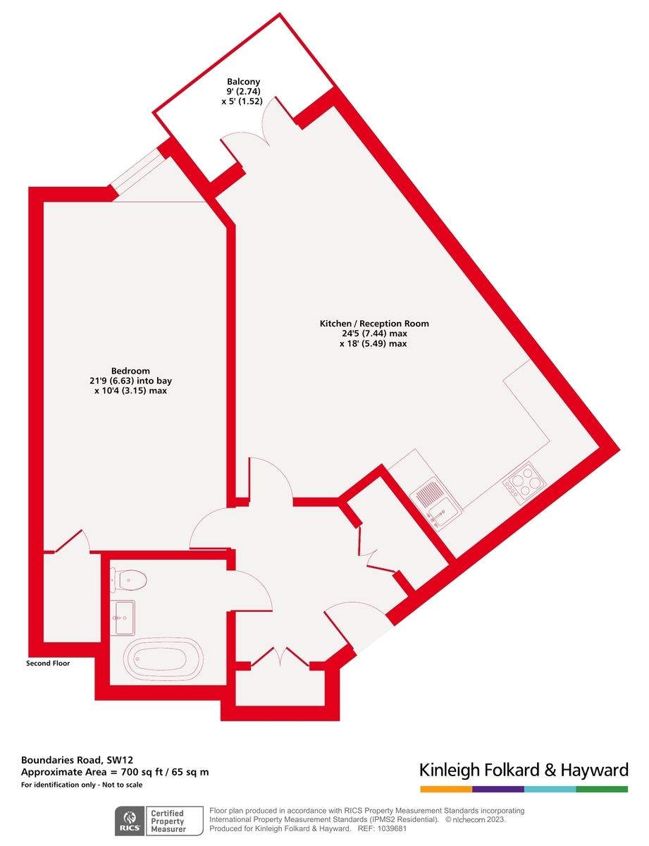 73 Penrose Court, 20, Boundaries Road, London floorplan