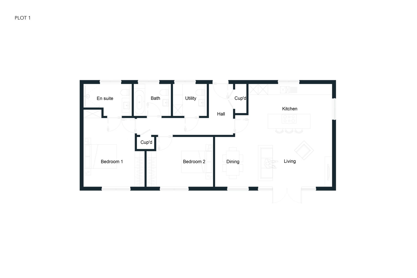 Plot 1 Meadow View, Norwood Hill Road, Charlwood floorplan