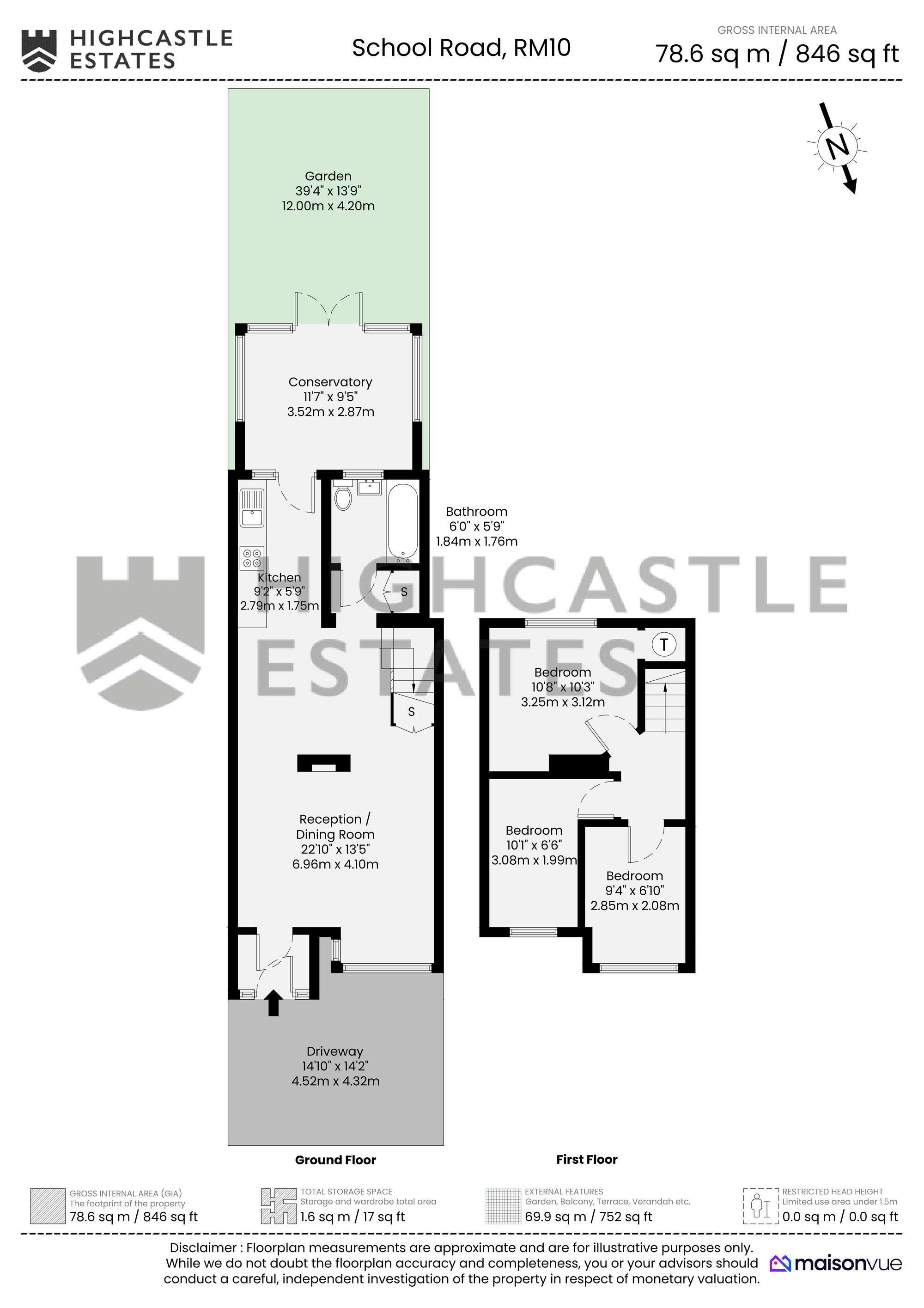 68 School Road, Dagenham floorplan