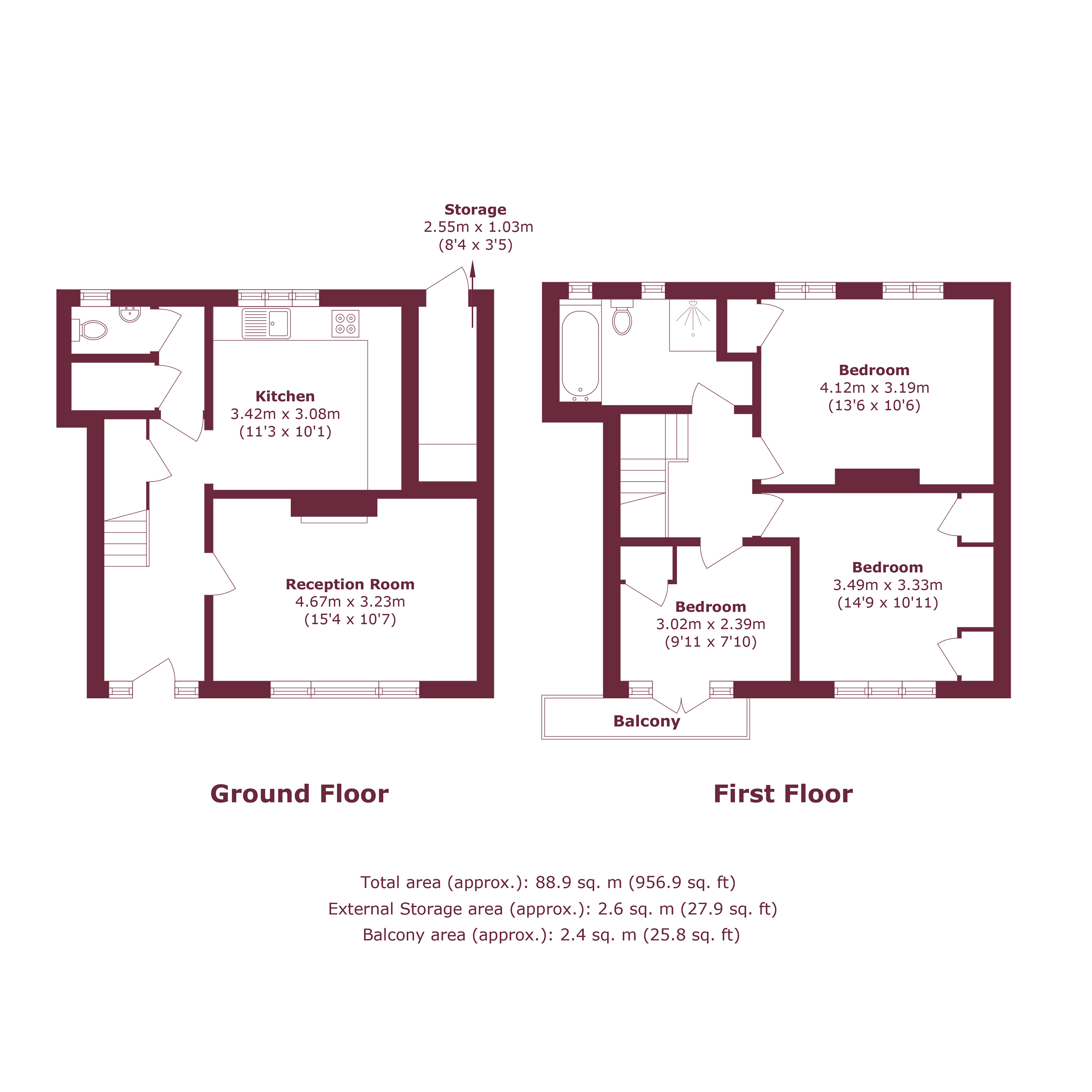 Forest Grove, London floorplan