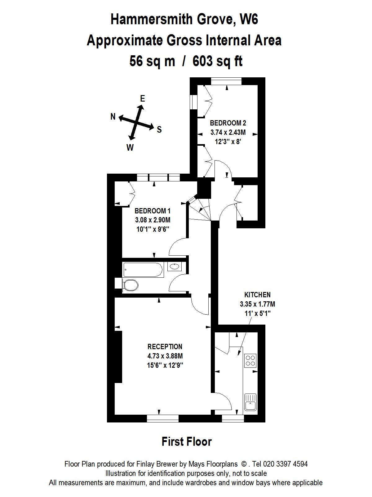 2 Bedrooms Flat to rent in Hammersmith Grove, London W6