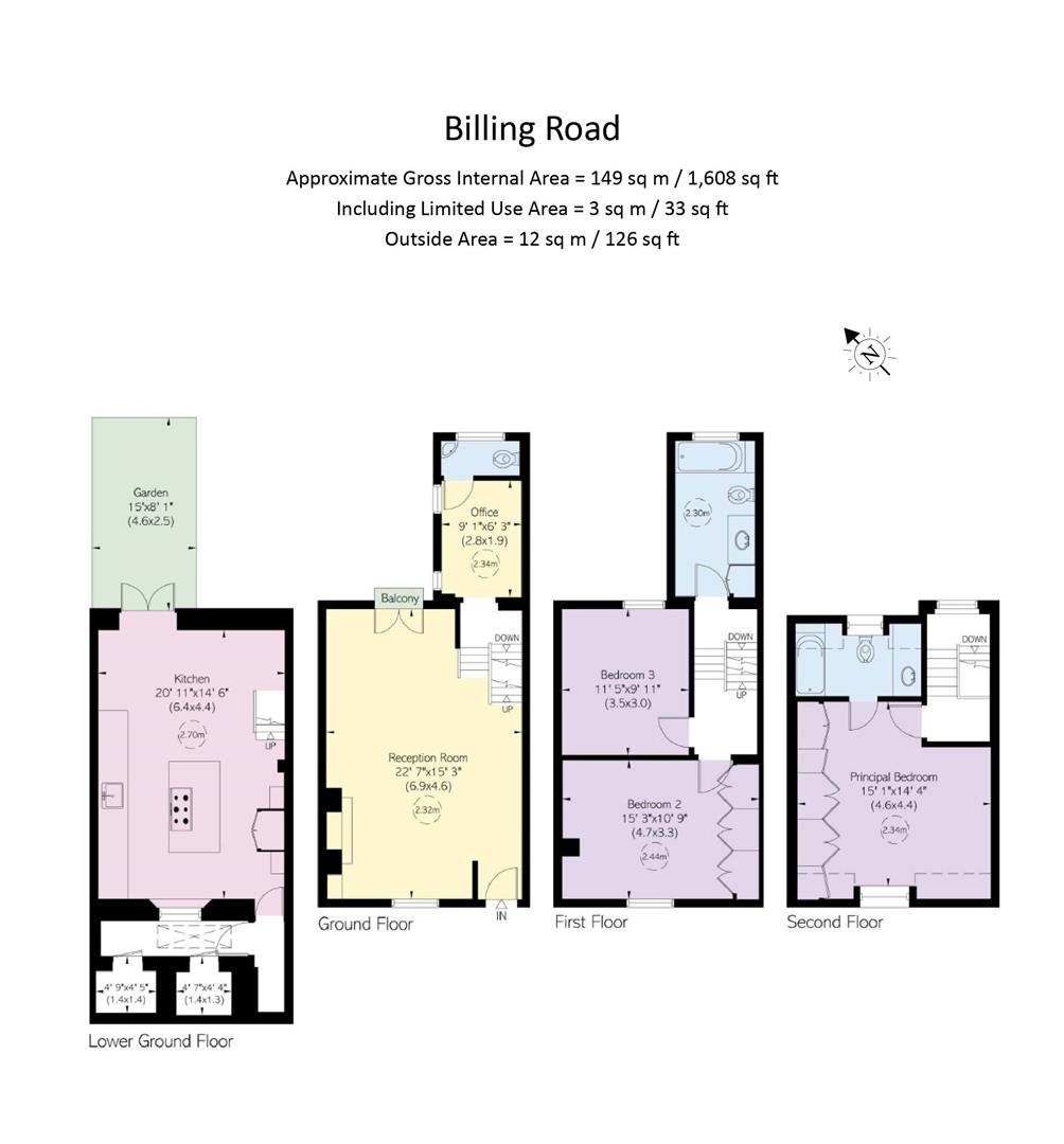 4, Billing Road, London floorplan