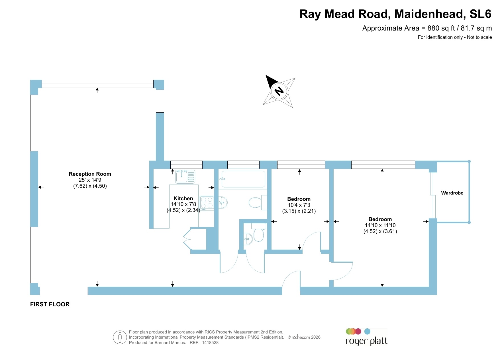 14, Woodhurst South, Ray Mead Road, Maidenhead floorplan