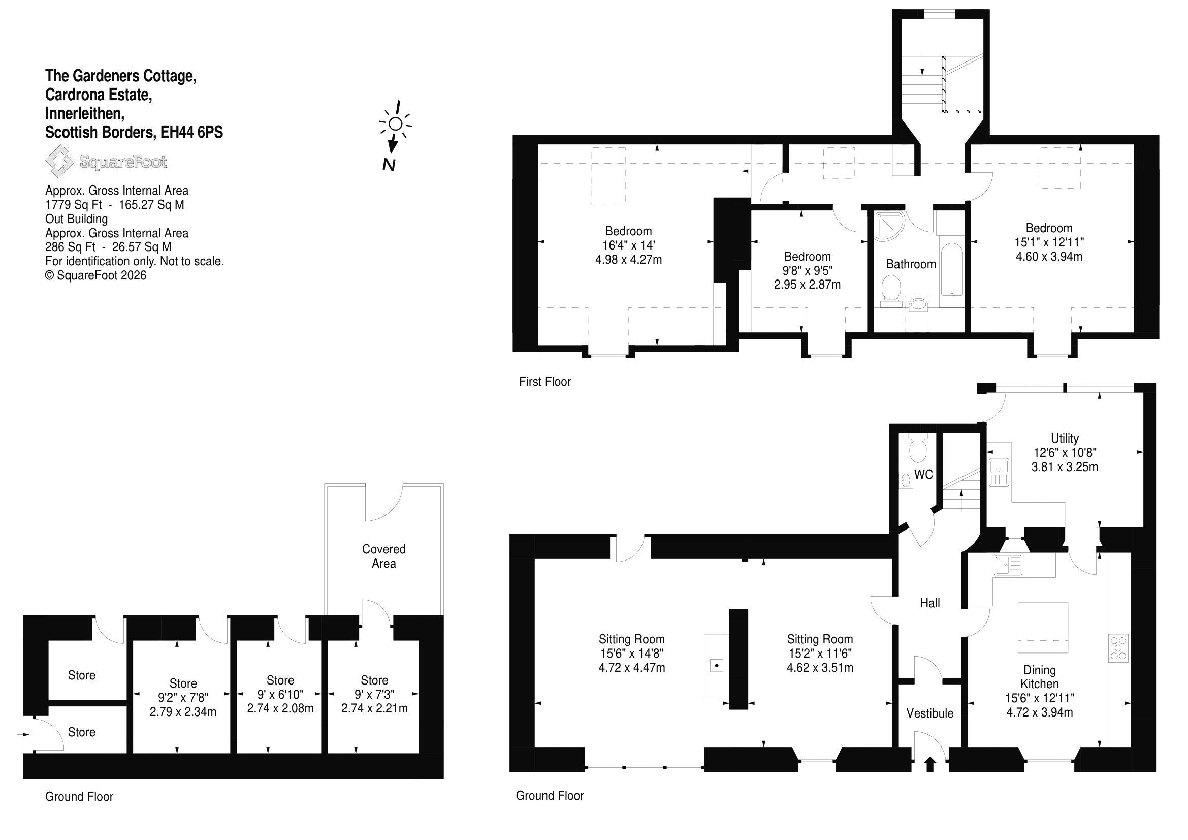 The Gardeners Cottage, Innerleithen floorplan