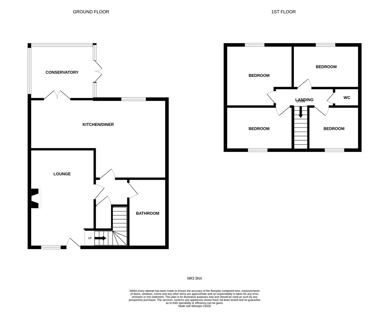 97, Catton Grove Road, Norwich floorplan