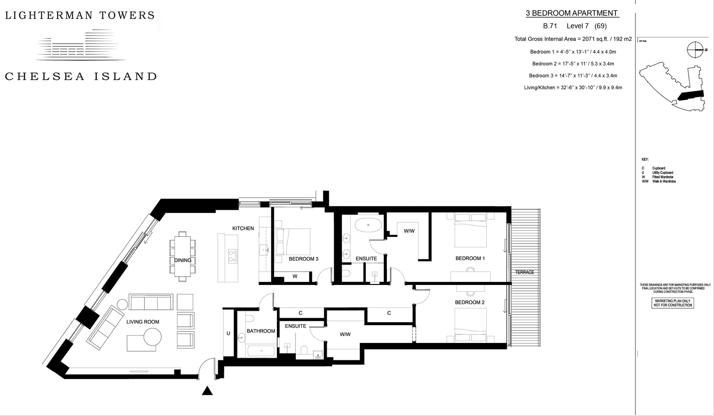 Lighterman Towers, London floorplan