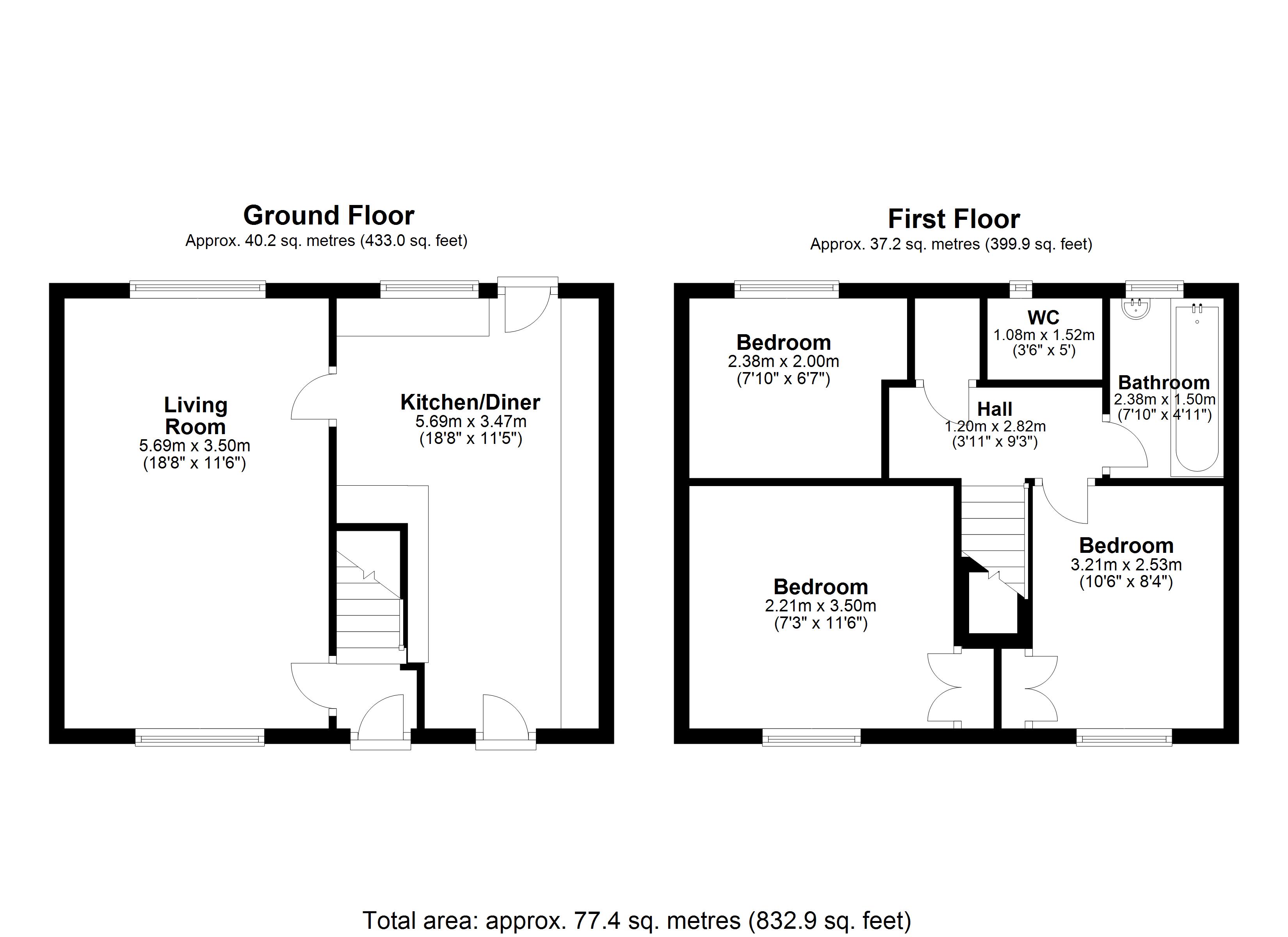 3 Bedrooms Terraced house for sale in Outwood Road, Heald Green, Cheadle SK8