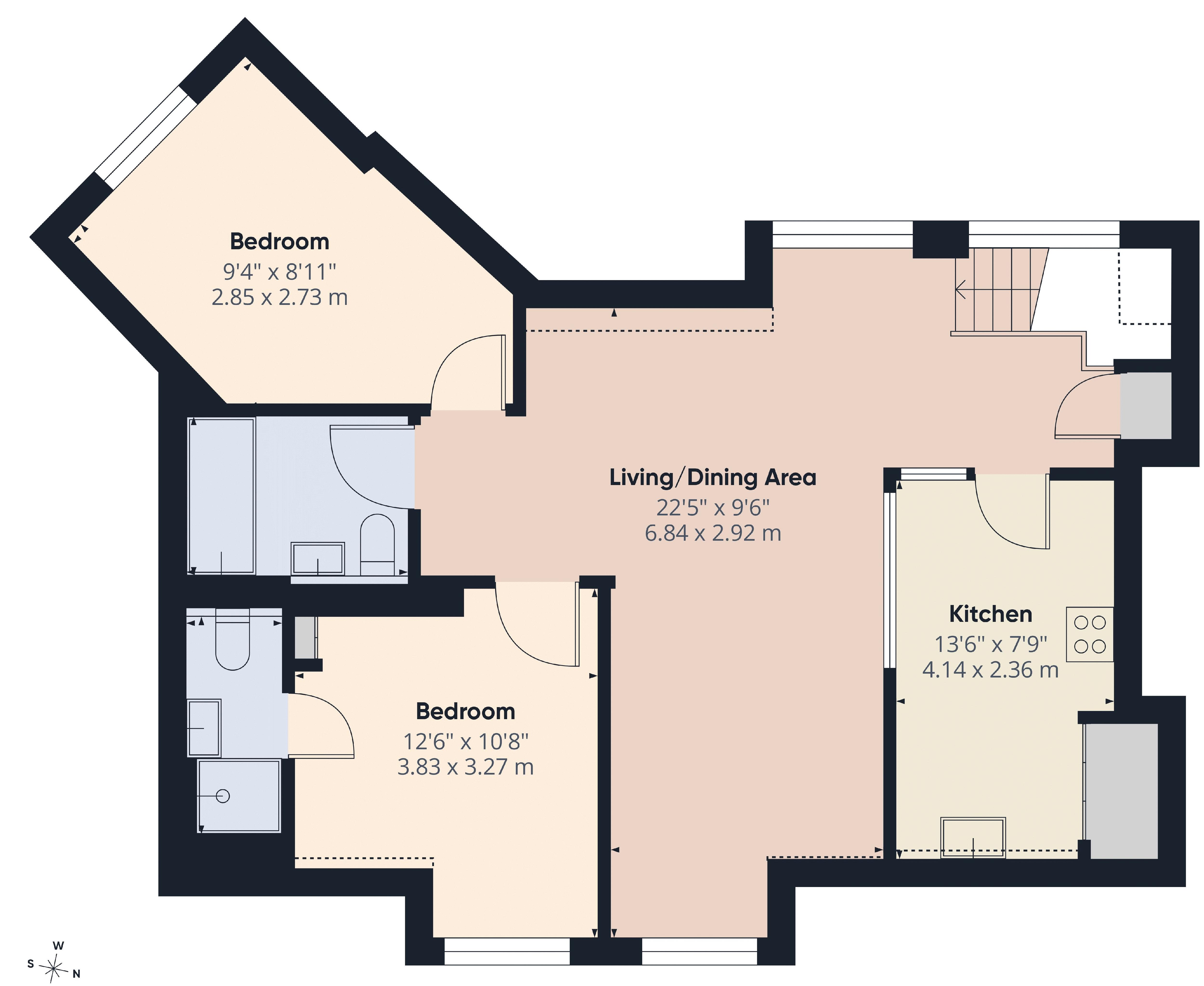 13 Greystone Court, London Road North, Redhill floorplan