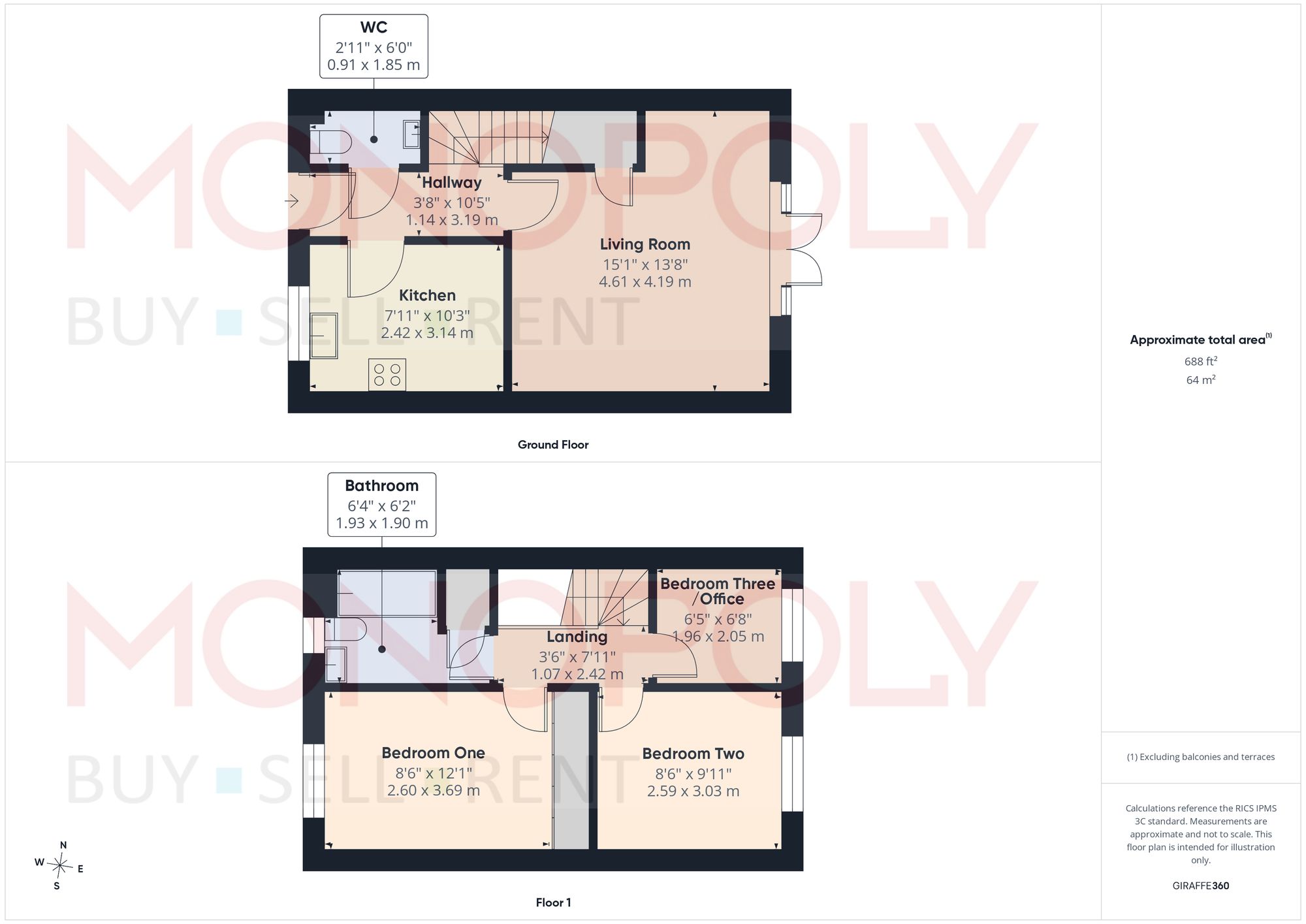 6 Clos Owain, Wrexham floorplan