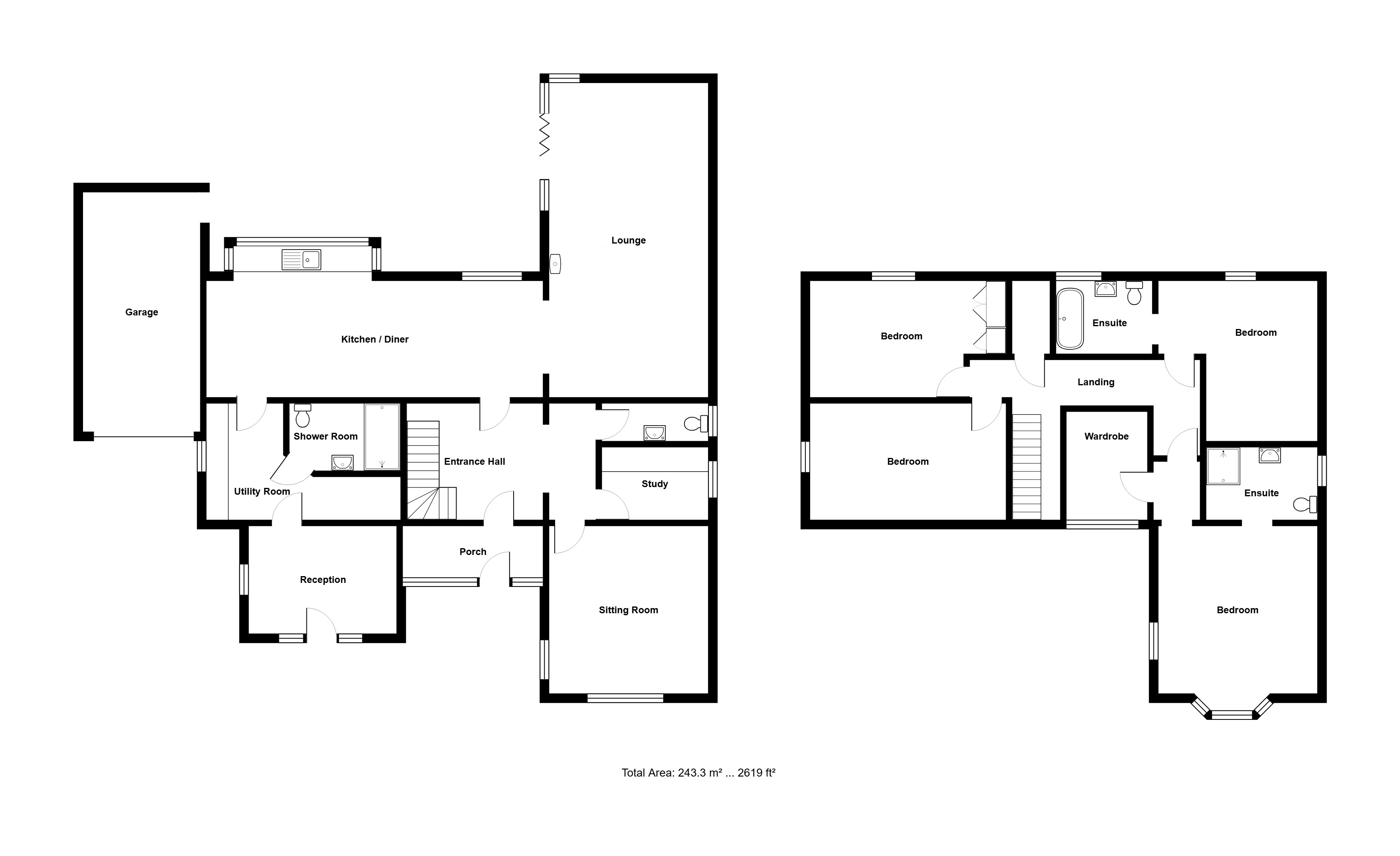 The Coach House , The Causeway, Hitcham, Ipswich, Suffolk, IP7 floorplan