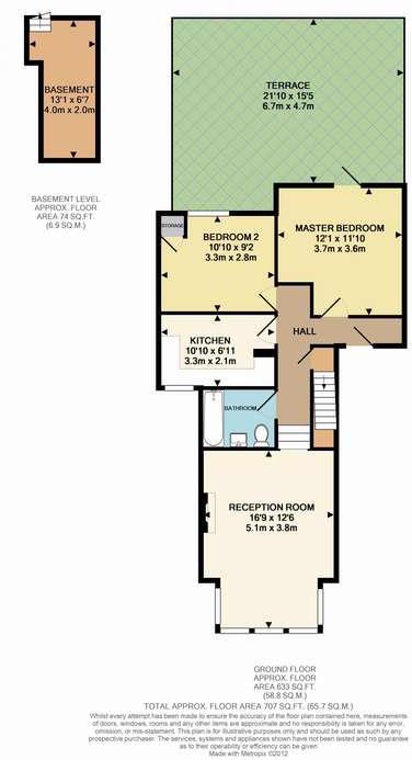 13, Halesworth Road, London floorplan