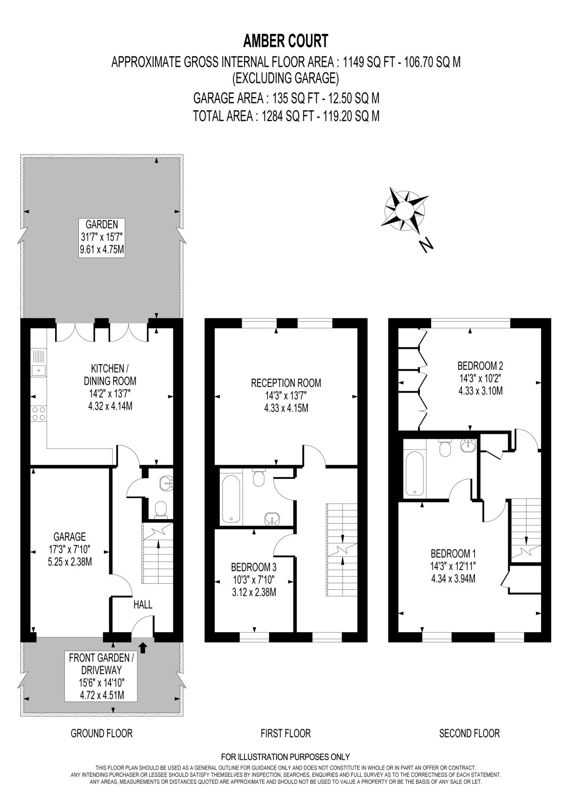 3, Amber Court, 100, Richmond Road, West Wimbledon floorplan
