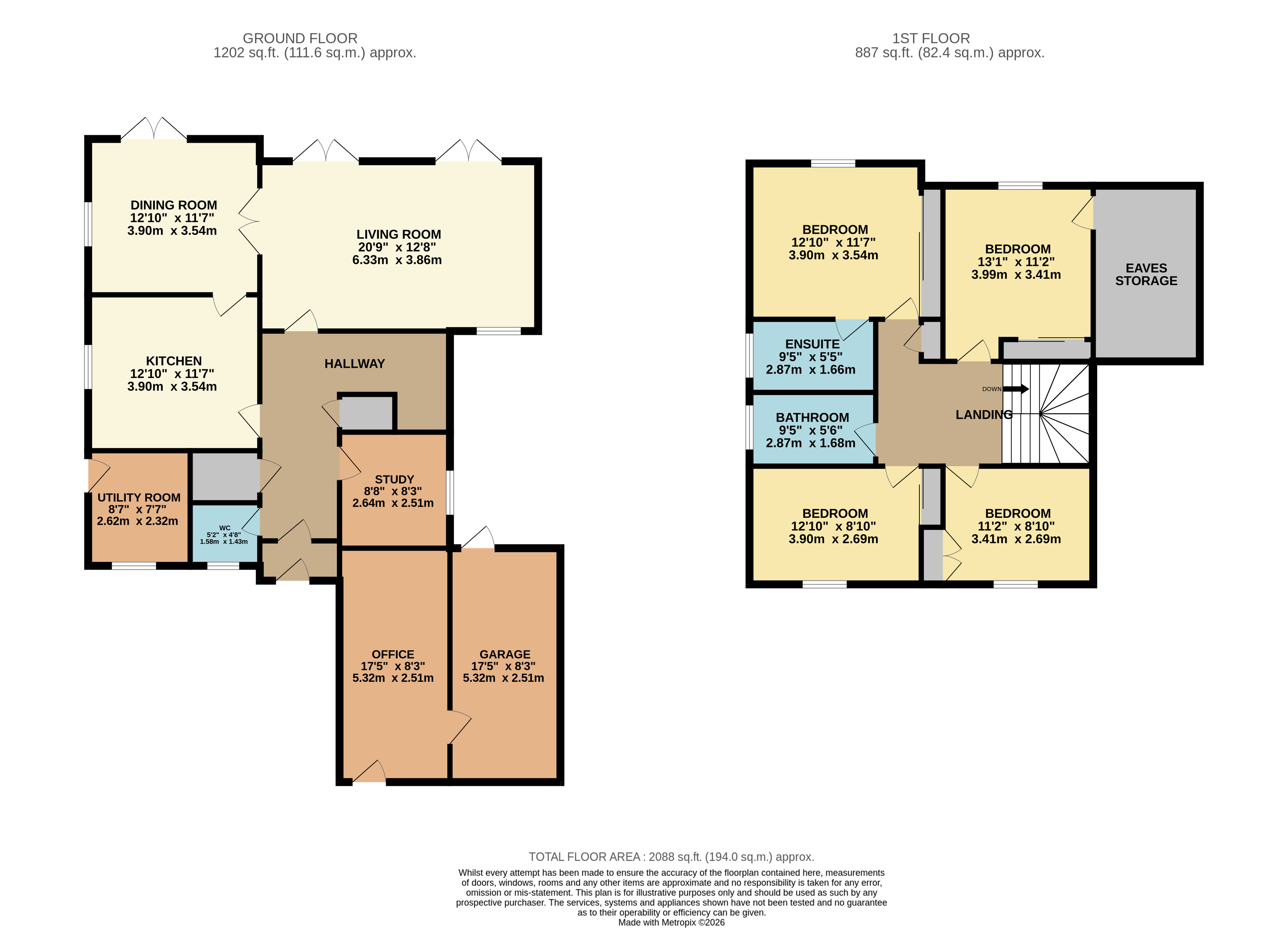 7, College Park Drive, Bristol floorplan