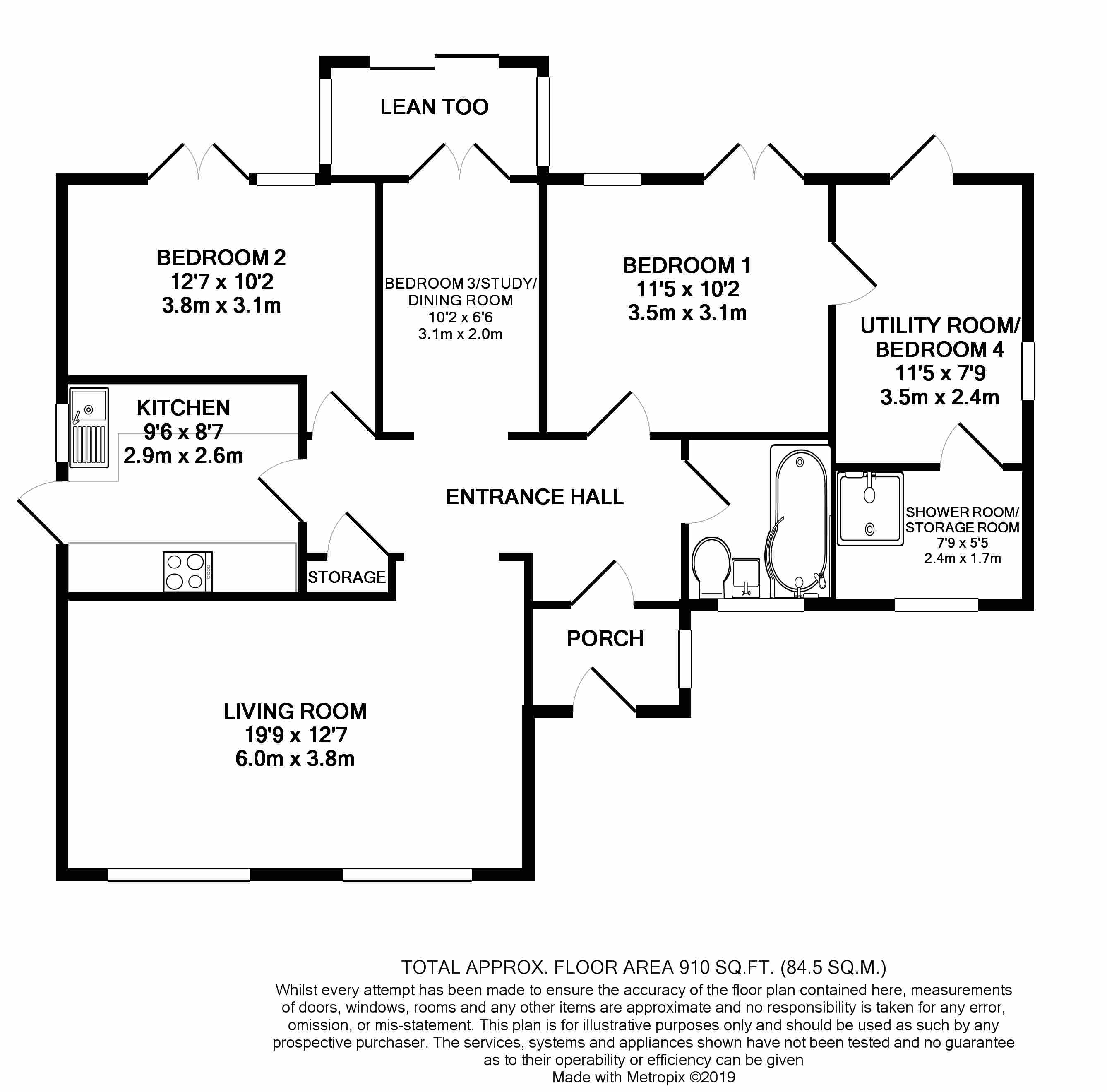 3 Bedrooms Bungalow for sale in Farm View, Yateley GU46