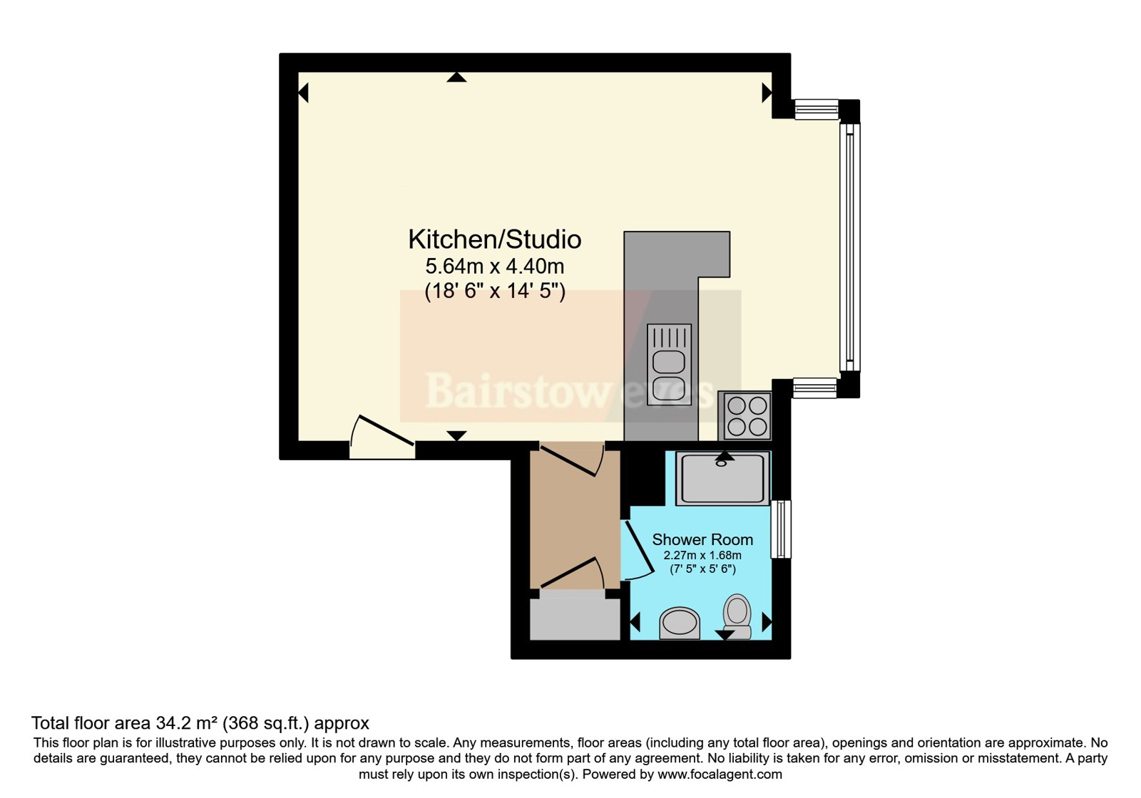 24c, Warham Road floorplan