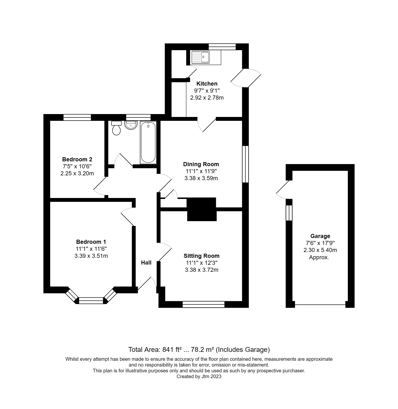 Church Lane, Eastergate, Chichester PO20, 2 bedroom detached bungalow