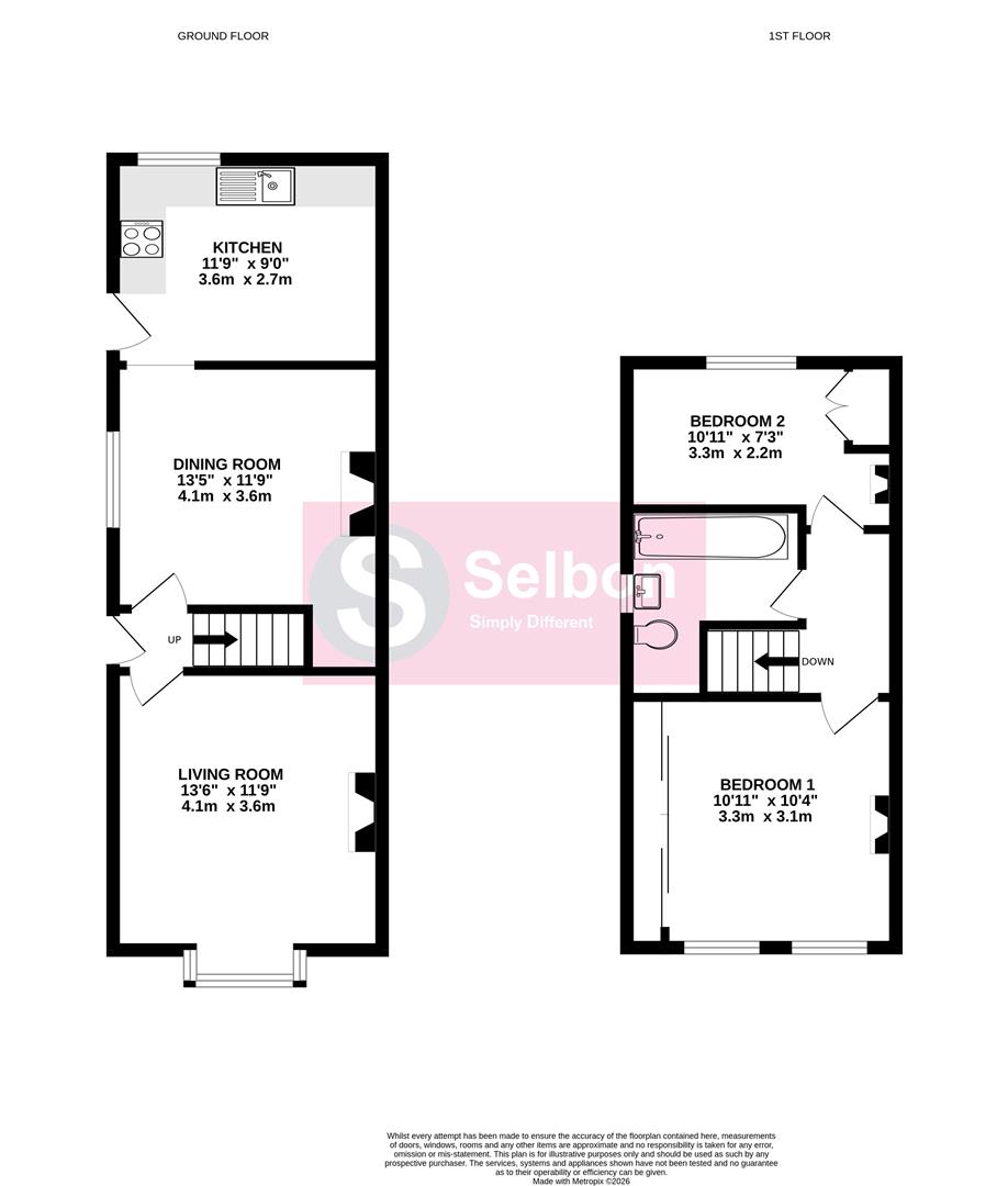 45, Coxheath Road, Fleet floorplan