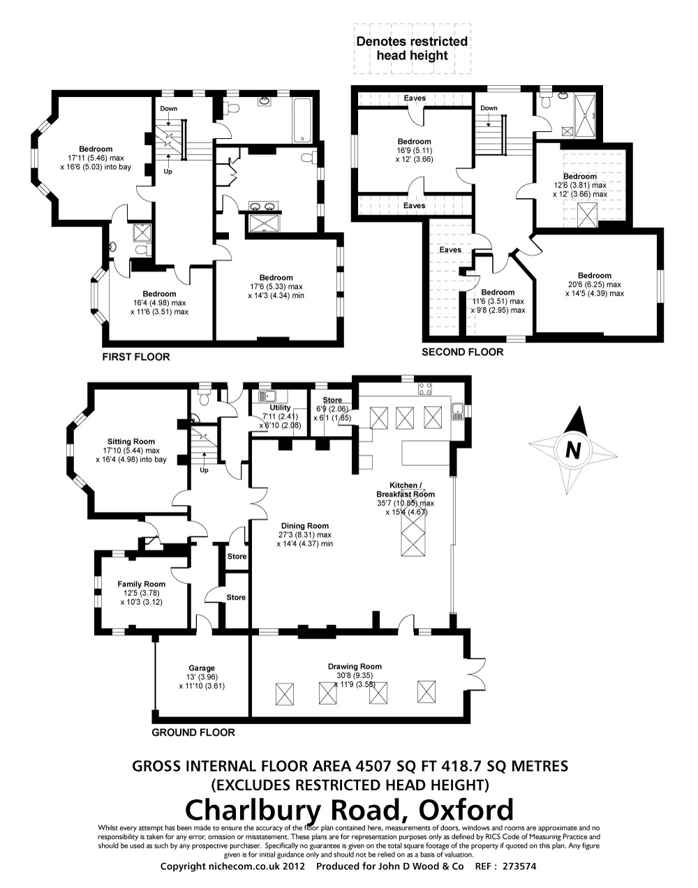 11, Charlbury Road, Oxford floorplan